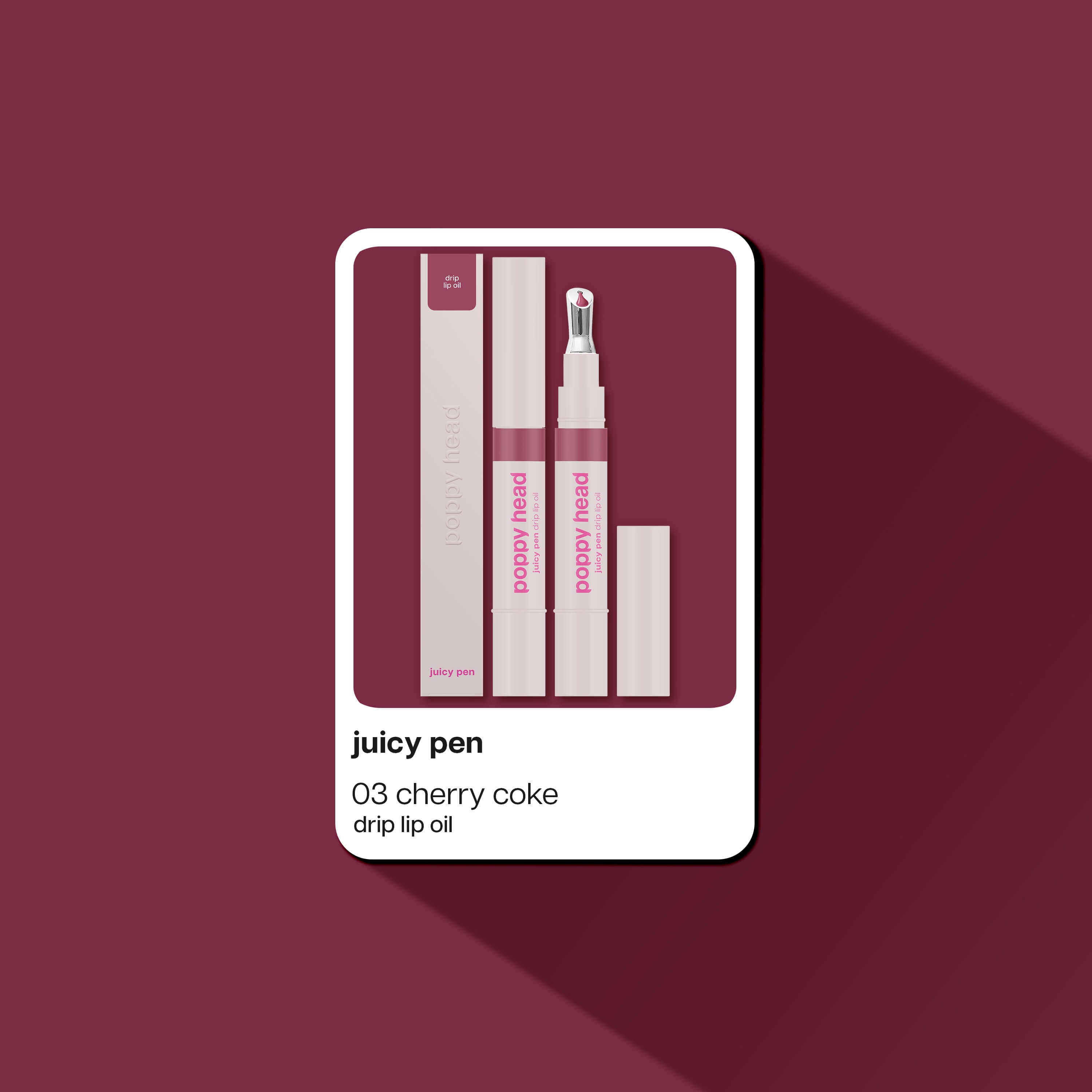 juicy pen Olejek do ust 5903843265146_4 Poppy Head