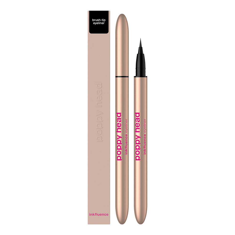 inkfluence Eyeliner w pisaku z pędzelkową końcówką 5906448730057_6 Poppy Head