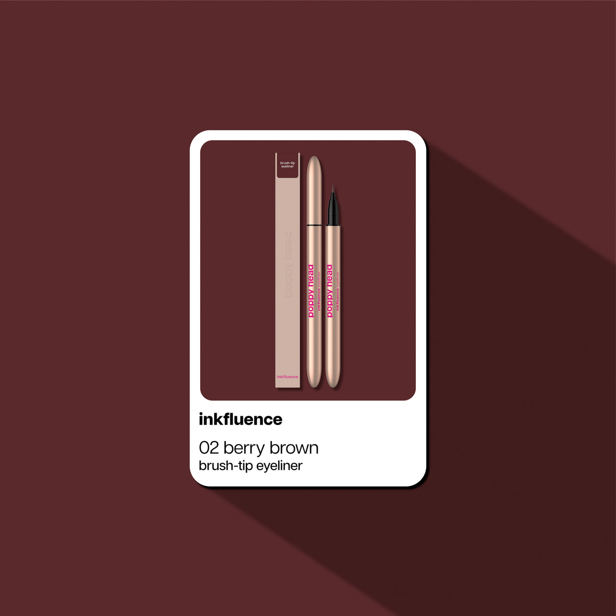inkfluence Eyeliner w pisaku z pędzelkową końcówką 5906448730064_4 Poppy Head